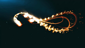 光效能量粒子缠绕logo展示片头会声会影X10模板12秒视频
