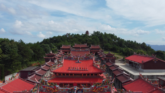 安溪云天寺豪华寺庙航拍视频