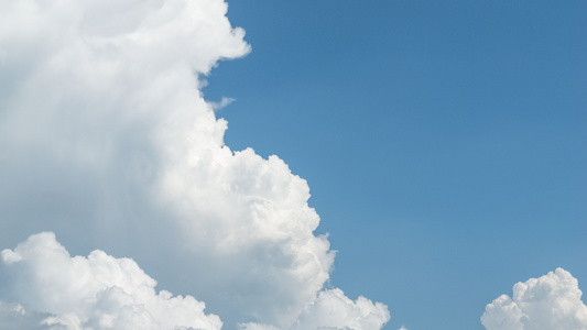 天空蓝天白云天气晴朗延时视频