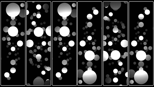 黑白彩色交替气泡视频展示视频