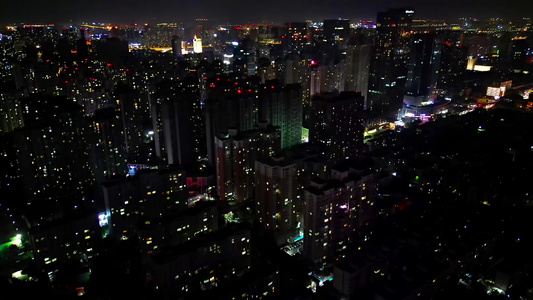 郑州的城市夜景视频
