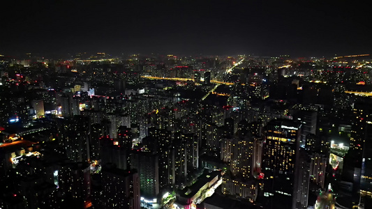郑州的城市夜景视频