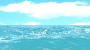 三维深蓝色大海6秒视频