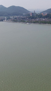 宁波4A景区东钱湖风景区航拍自然风光视频