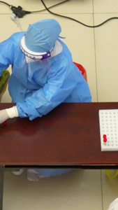 医院大厅医护人员疫情现场核酸检测民生素材核酸检测素材视频