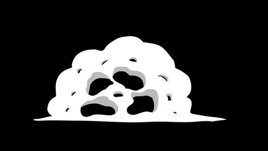 卡通烟雾消散动态视频素材视频