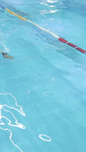 游泳运动员蹬壁素材黄种人视频