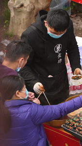 城市街头美食餐饮制作过程素材美食素材视频