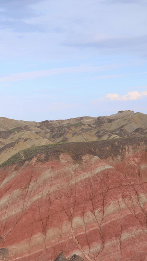 张掖七彩丹霞3号观景台七彩锦绣台延时视频张掖七彩丹霞景区20秒视频