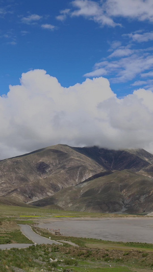 西藏雅鲁藏布江延时视频高海拔18秒视频