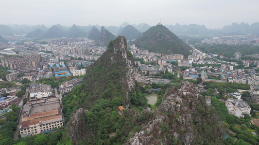 广西桂林山水风光航拍视频