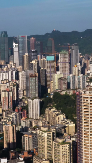 重庆城市渝中区航拍素材城市航拍91秒视频