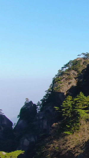 航拍5A级景点九华山风景区天台寺视频世界文化遗产45秒视频