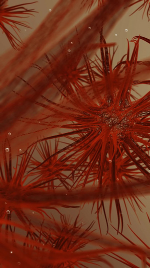 三维病毒细菌背景视频素材冠状病毒30秒视频