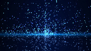 蓝色唯美粒子 20秒视频
