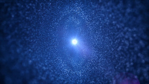 蓝色大气粒子旋涡15秒视频