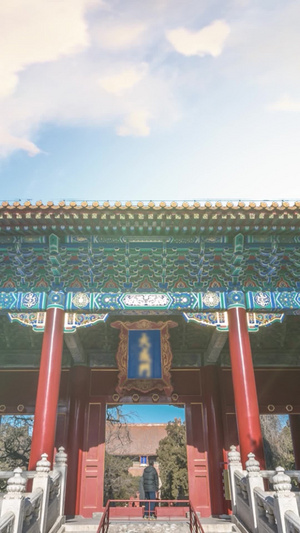 北京孔庙风景视频15秒视频