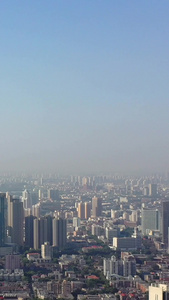 天津市中心高楼群航拍视频天津风光视频
