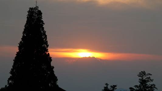 夕阳西下日出视频