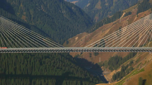 新疆伊犁大桥视频