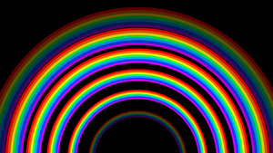 彩虹穿越动画循环带通道4k12秒视频