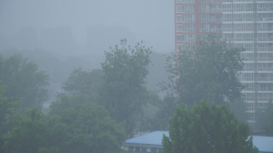 【镜头合集】雾气雾霾阴天下雨暴雨中的城市视频