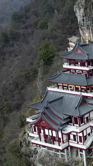 陕西安康南宫山悬空寺18秒视频