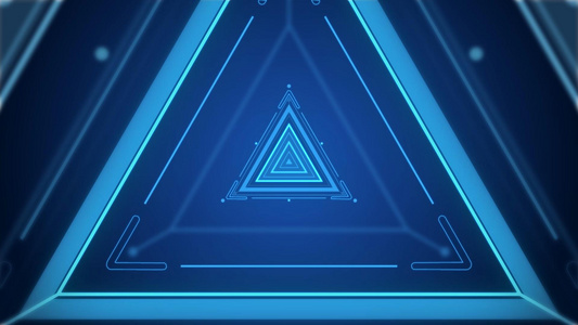 深蓝色简约三角形循环动态背景视频