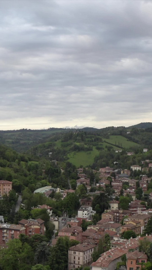 意大利山顶城堡欧洲建筑25秒视频