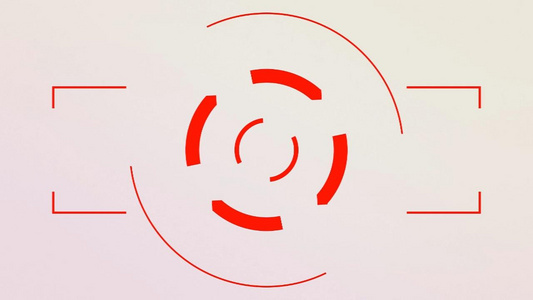 MG动画红色简洁logo展示片头会声会影X10模板视频