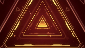 暗红色三角形电能循环动态背景12秒视频