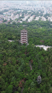 安徽蚌埠城市风光旅游景区航拍视频