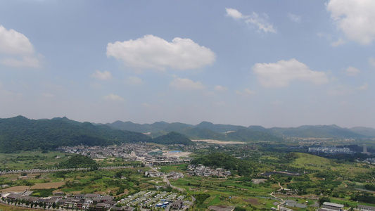 航拍大自然山川森林视频