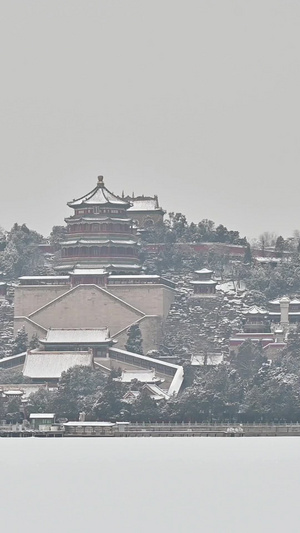 北京颐和园雪景印象冷空气165秒视频