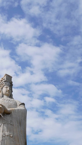 实拍湄洲岛妈祖祖庙妈祖石雕像延时摄影5A景区视频