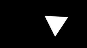 三角形折叠黑白过渡转场5秒视频