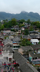 贵州青岩古镇风景全貌石皮弄视频