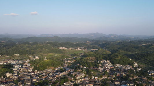 航拍大自然山川森林视频