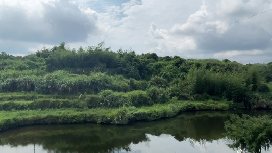 农村风景 小村庄风光视频