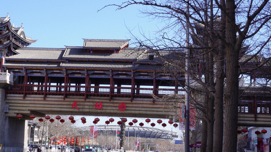 标志性建筑北京中华民族园视频