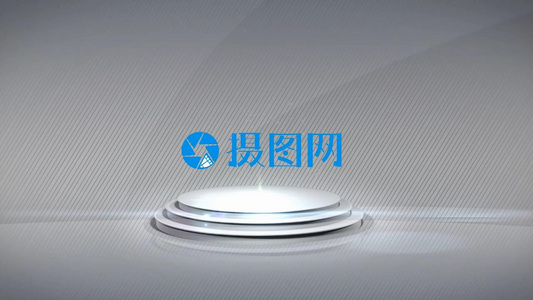 简洁干净的开场标志LOGO展示片头会声会影X10模板视频