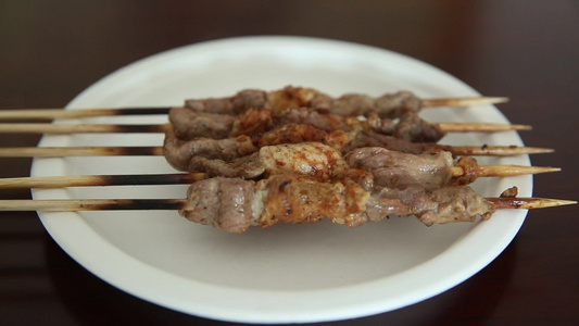 羊肉串烤肉串烤串烧烤视频