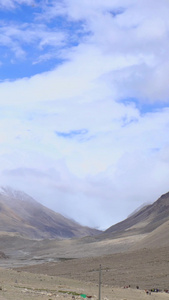 最高海拔寺庙珠峰大本营绒布寺延时视频旅游目的地视频