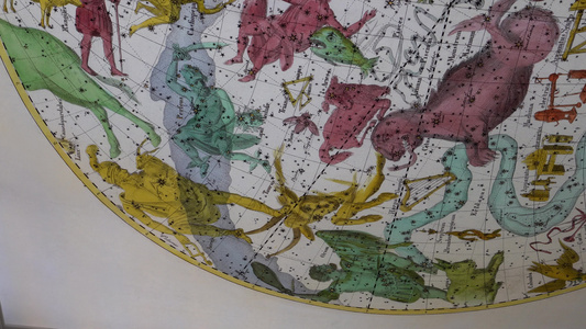 波德星图中世纪欧洲天文古书籍历史视频