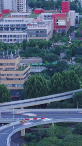 5k素材延时摄影城市高架桥道路交通车流素材视频