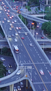 5k素材延时摄影城市高架桥道路交通城市素材视频