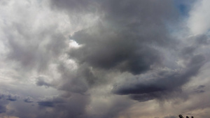 4k拍摄天空延时傍晚天空乌云翻滚下雨前夕视频素材78秒视频