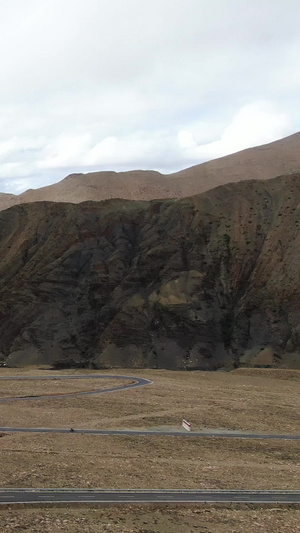 珠峰国家公园景区入口处航拍视频自驾旅游104秒视频