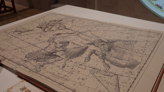 波德星图中世纪欧洲天文古书籍历史 北京天文馆  4A级景区 视频