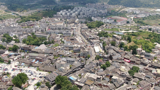 贵州青岩古镇5A景区全景航拍视频